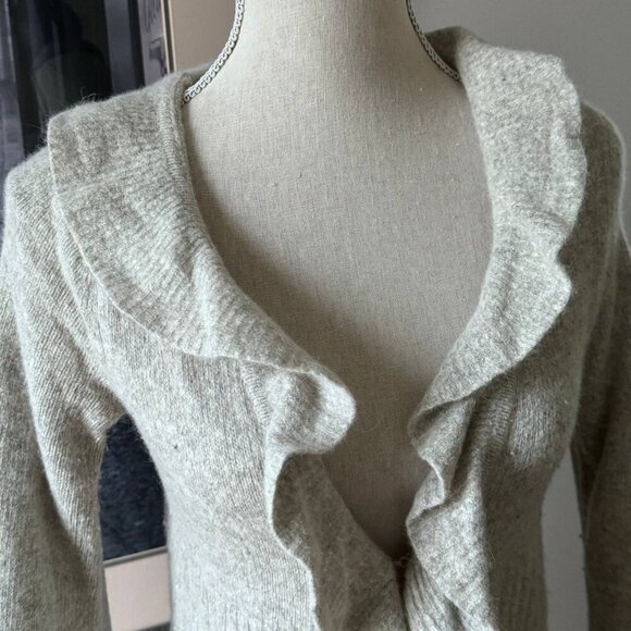 Gorgeous Boho Wool Blend Asymmetrical Cardigan - Size Small - Picture 6 of 11